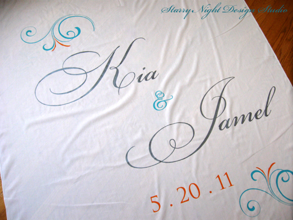 We did this ivory aisle runner in deluxe 60 inch width for Kia 39s ceremony