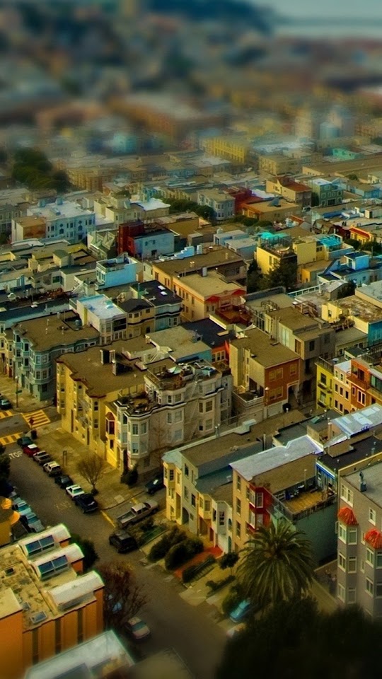 California San Francisco Tilt Shift Cityscape  Android Best Wallpaper