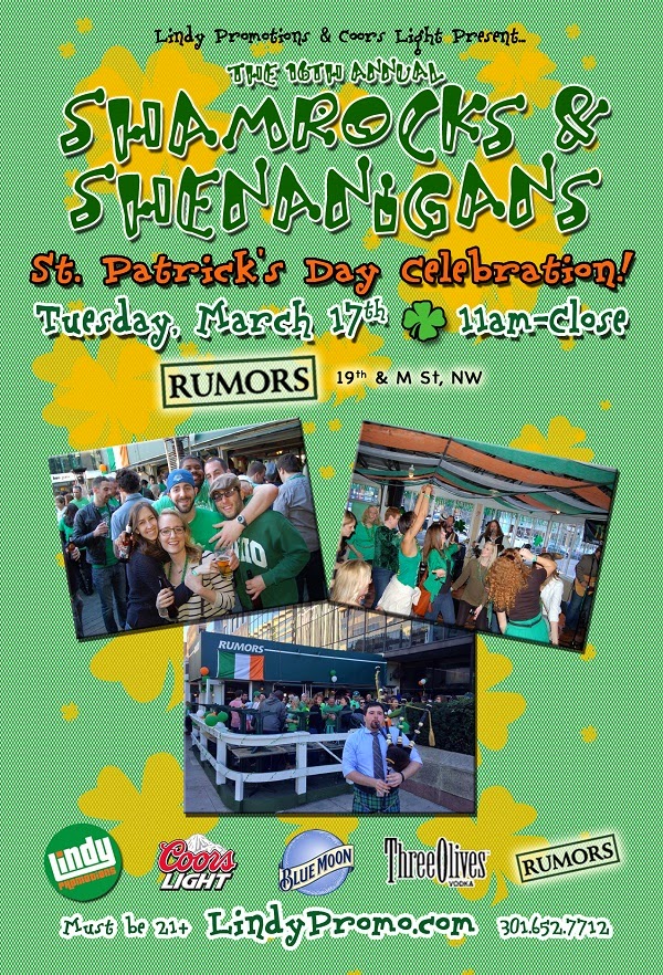 Clarendon Nights Shamrocks and Shenanigans at Rumors