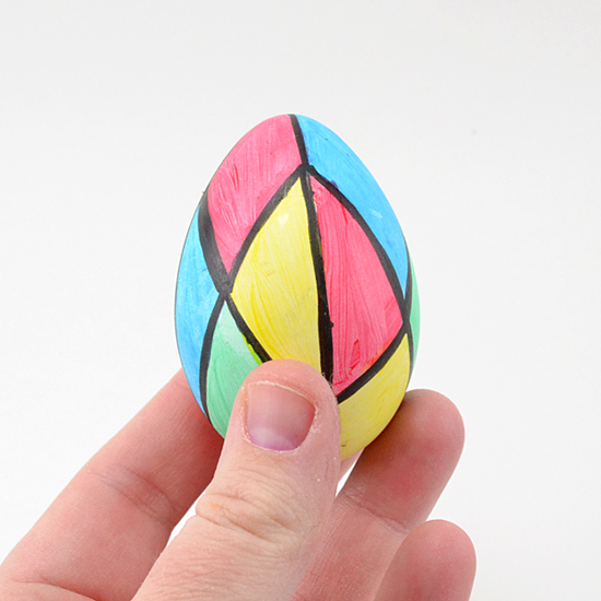 iLoveToCreate Blog Painted Stained Glass Easter Eggs