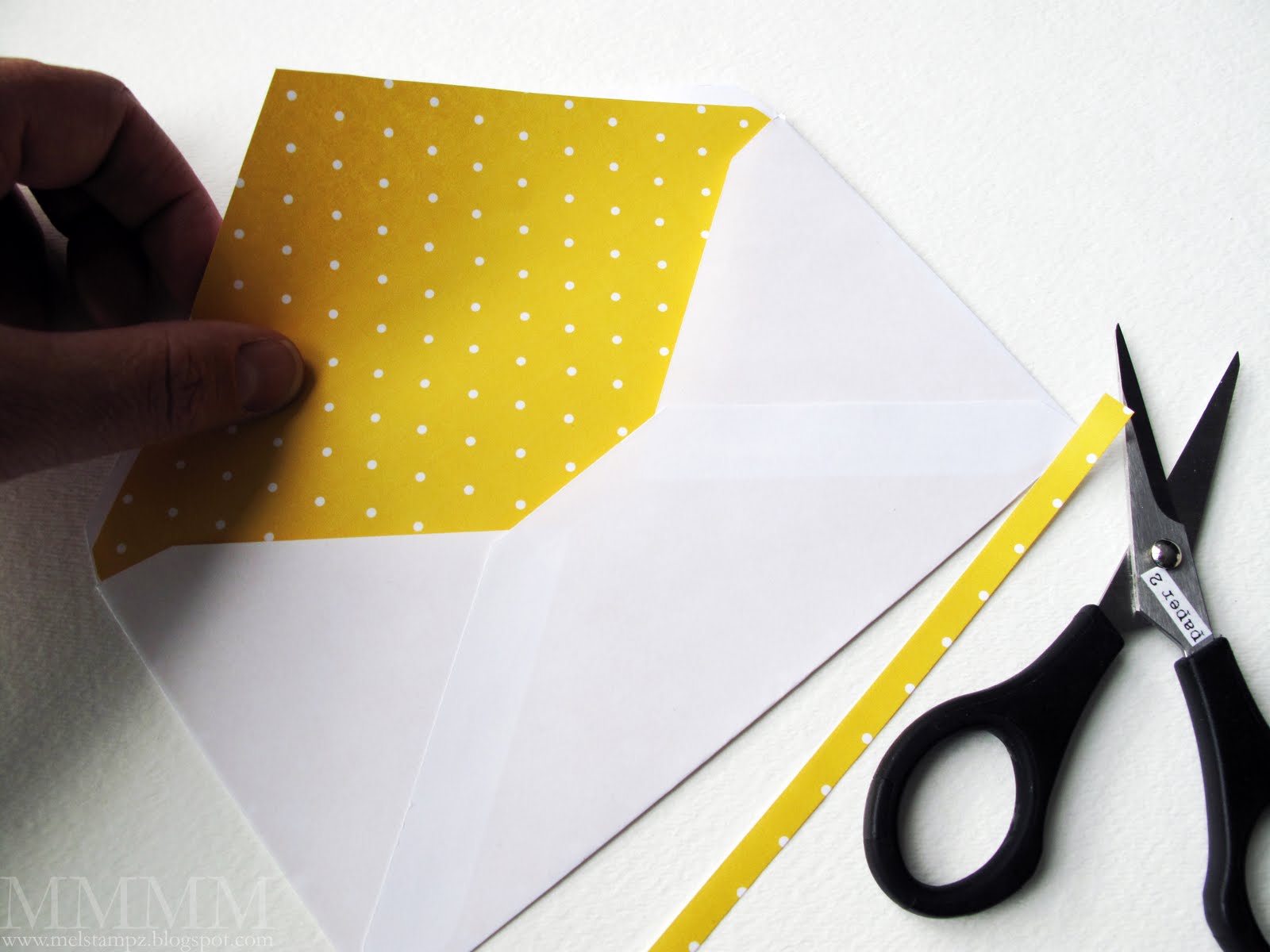 Mel Stampz Quick tricks for DIY envelope liners