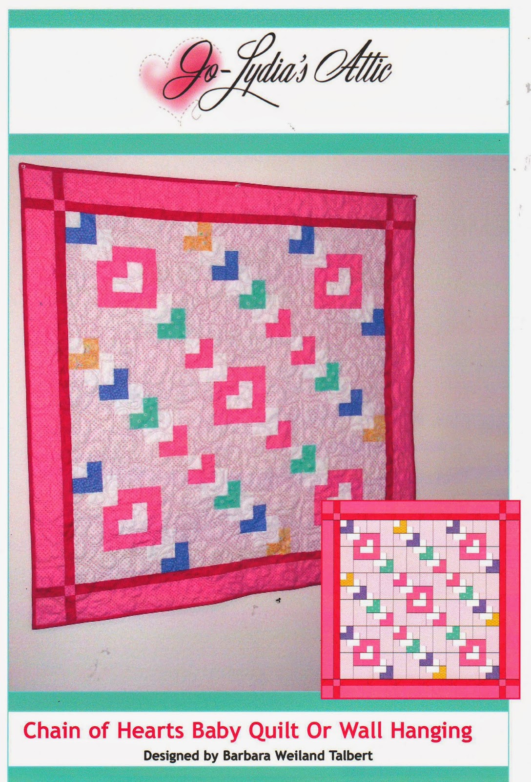 The Joy of Sewing...and Quilting, Too! Chain of Hearts Baby Quilt