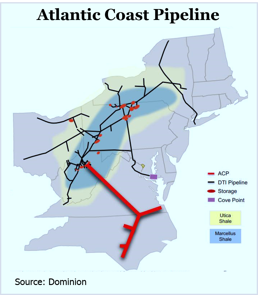 Atlantic Coast Pipeline Map