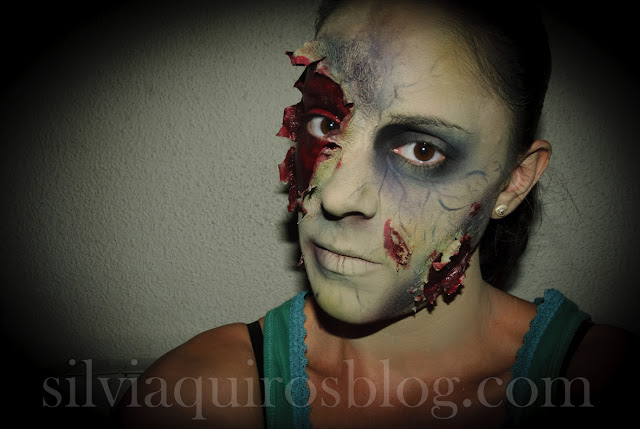 Maquillaje Halloween 14: Zombie descompuesto, Halloween Make-up 14: Decay Zombie, efectos especiales, special effects