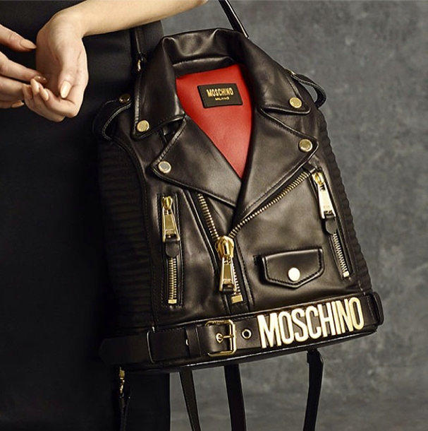 Glitter + Cosmos Love or Leave? MOSCHINO PreFall 2014 Leather Jacket Bag