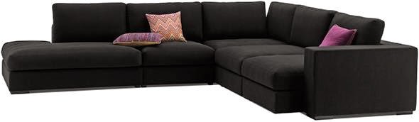 Sofa z salonu BoConcept Czarna sofa na blogu o wnętrzach