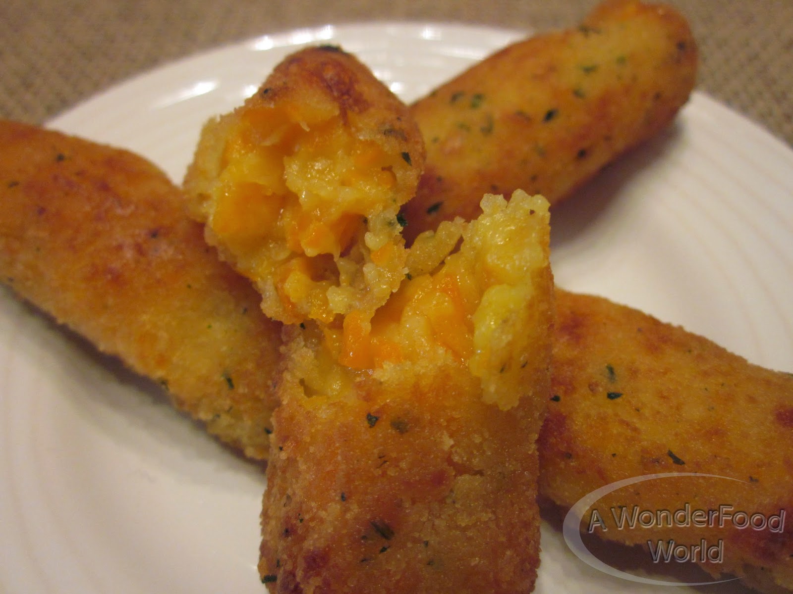 Croquetas de zanahoria y cebolla A WonderFood World