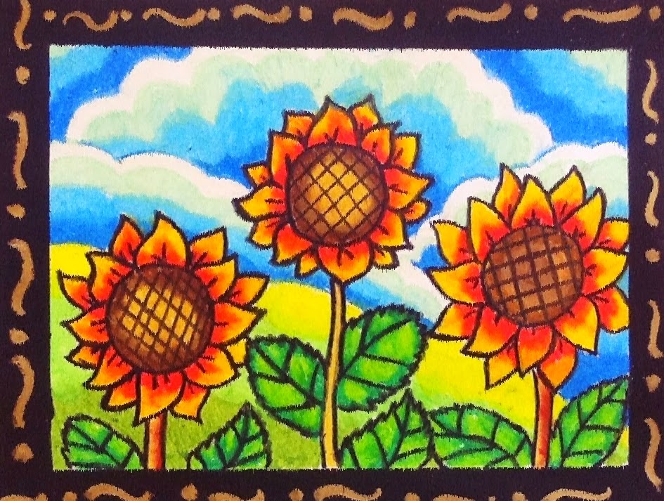 asyikmenggambar Teknik Mewarnai Gradasi dengan Crayon