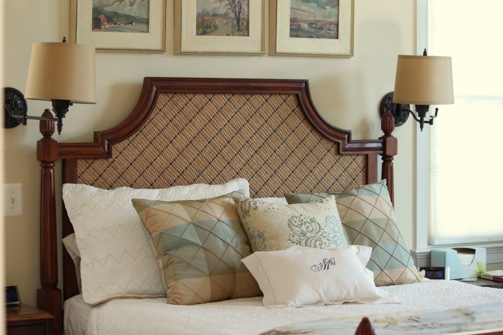 HOUSEography Bed Makeover Upholstered Headboard and Footboard