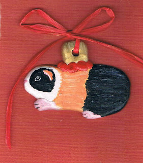  Guinea Pig Christmas Ornament