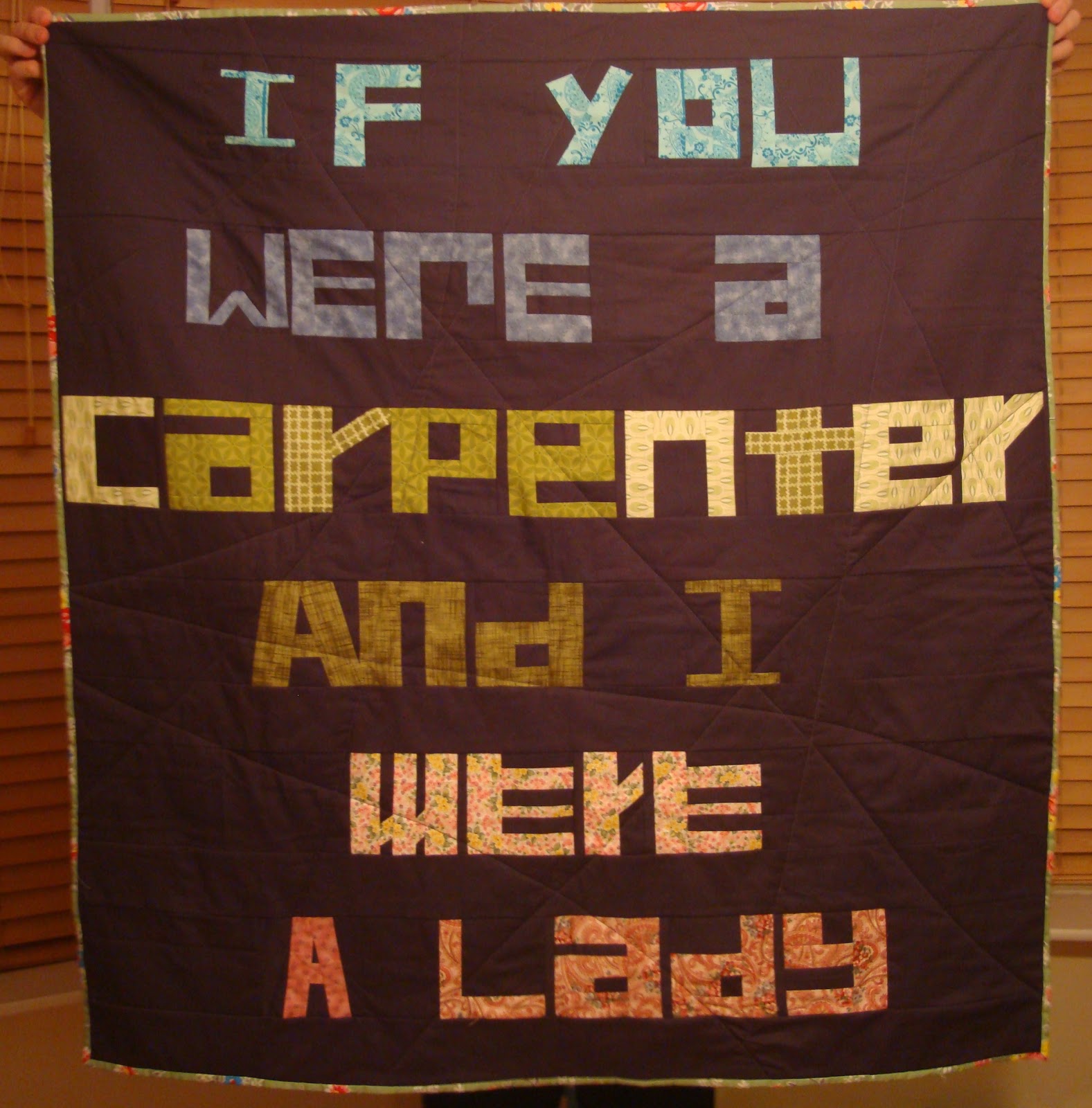 the Johnny Cash quilt / CHARM ABOUT YOU