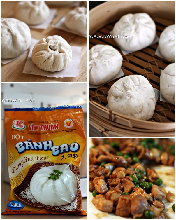 To Food with Love Barbecue Chicken Pau (Chinese Steamed Buns)