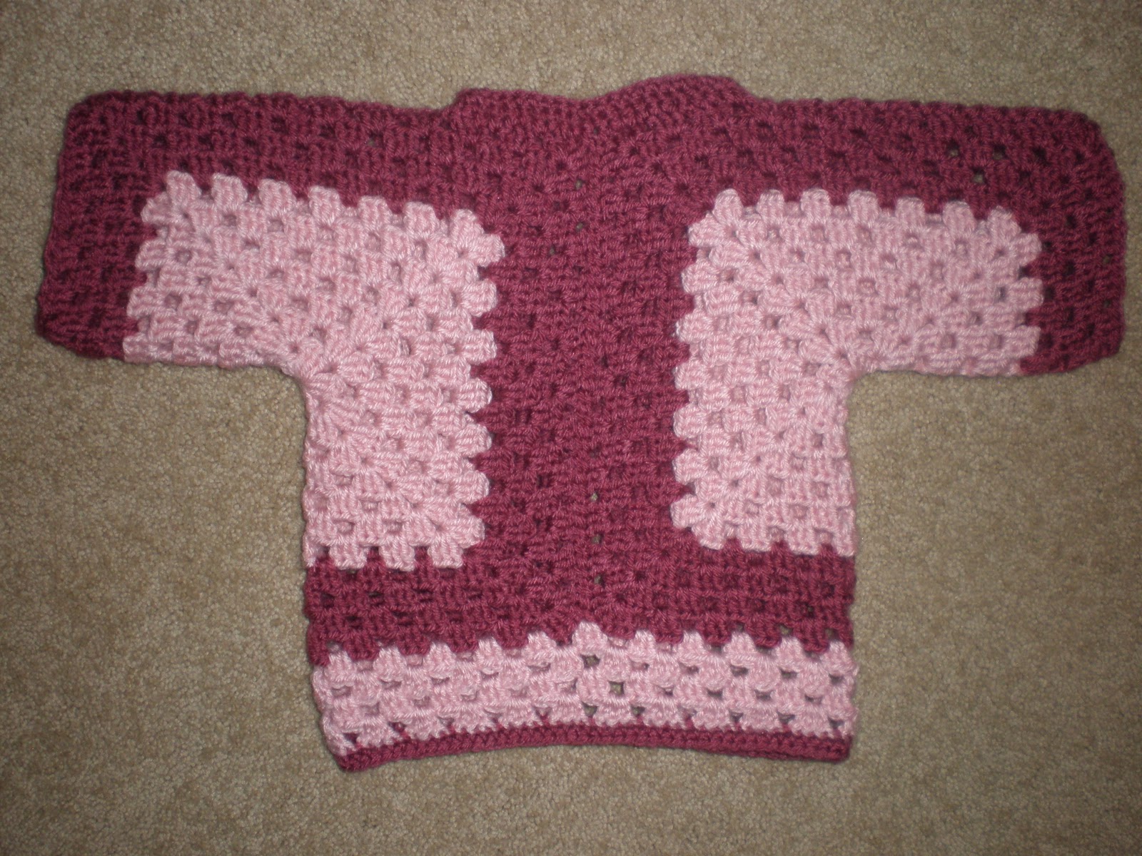 Amy's Crochet Baby Sweater (36 month old)