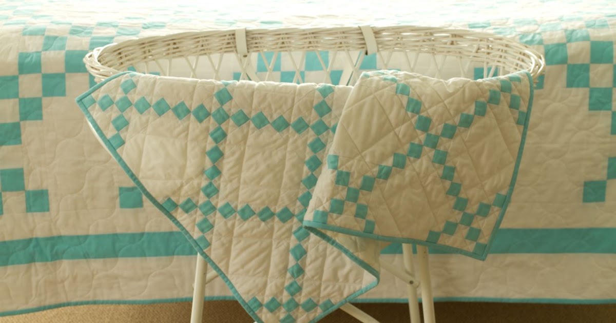 Saídos da Concha Baby Single Irish Chain Quilt