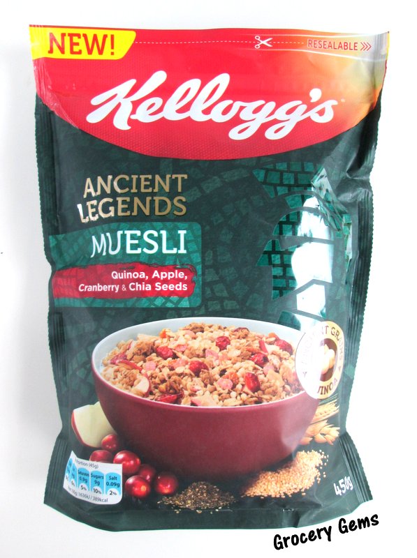 Grocery Gems Review Kellogg's Ancient Legends Muesli Quinoa, Apple