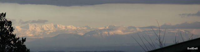 Chaine de Belledonne sous le soleil