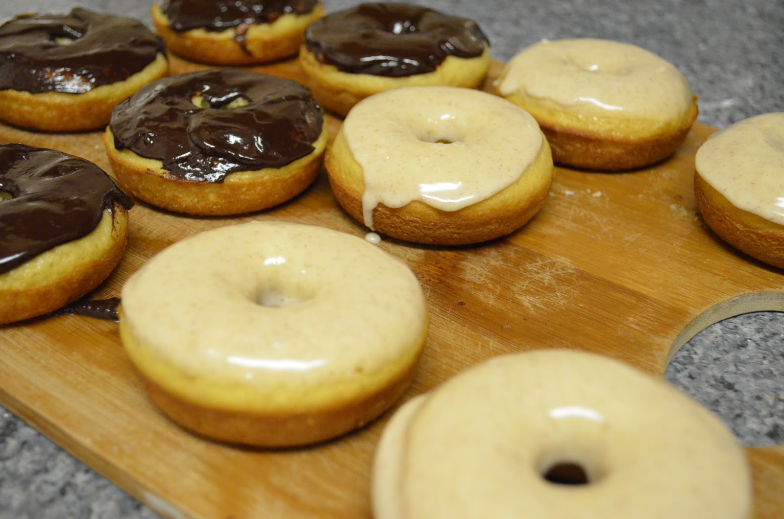 Just Shmying Around Chocolate Chocolate Chip Donuts with a Marshmallow