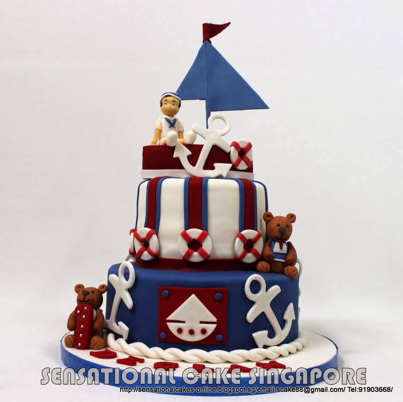The Sensational Cakes NAUTICAL THEME 1ST BIRTHDAY CAKE / NAVIGATION