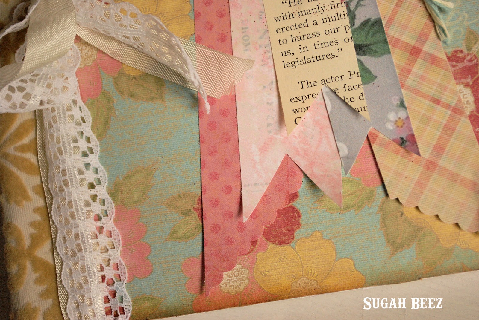 Sugah Beez Altered Prize Ribbon Journal