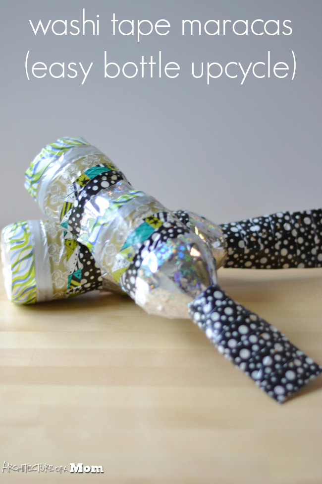 Architecture of a Mom Washi Tape Water Bottle Maracas An Earth Day