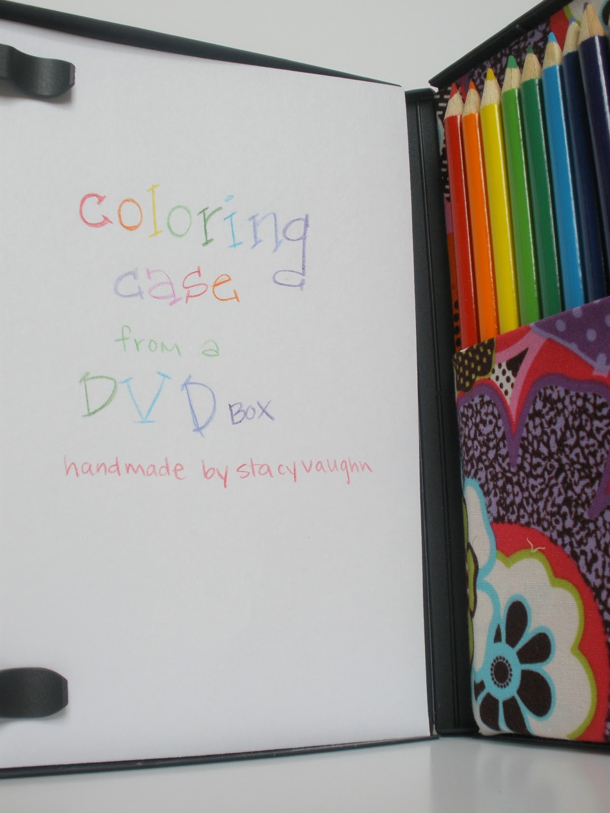 handmade by stacy vaughn dvd coloring case