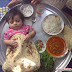 Funny Cute Kid Wrapped in Dinner Plate | Funny Indian Images