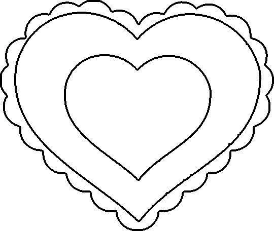 Valentine Day Heart Template