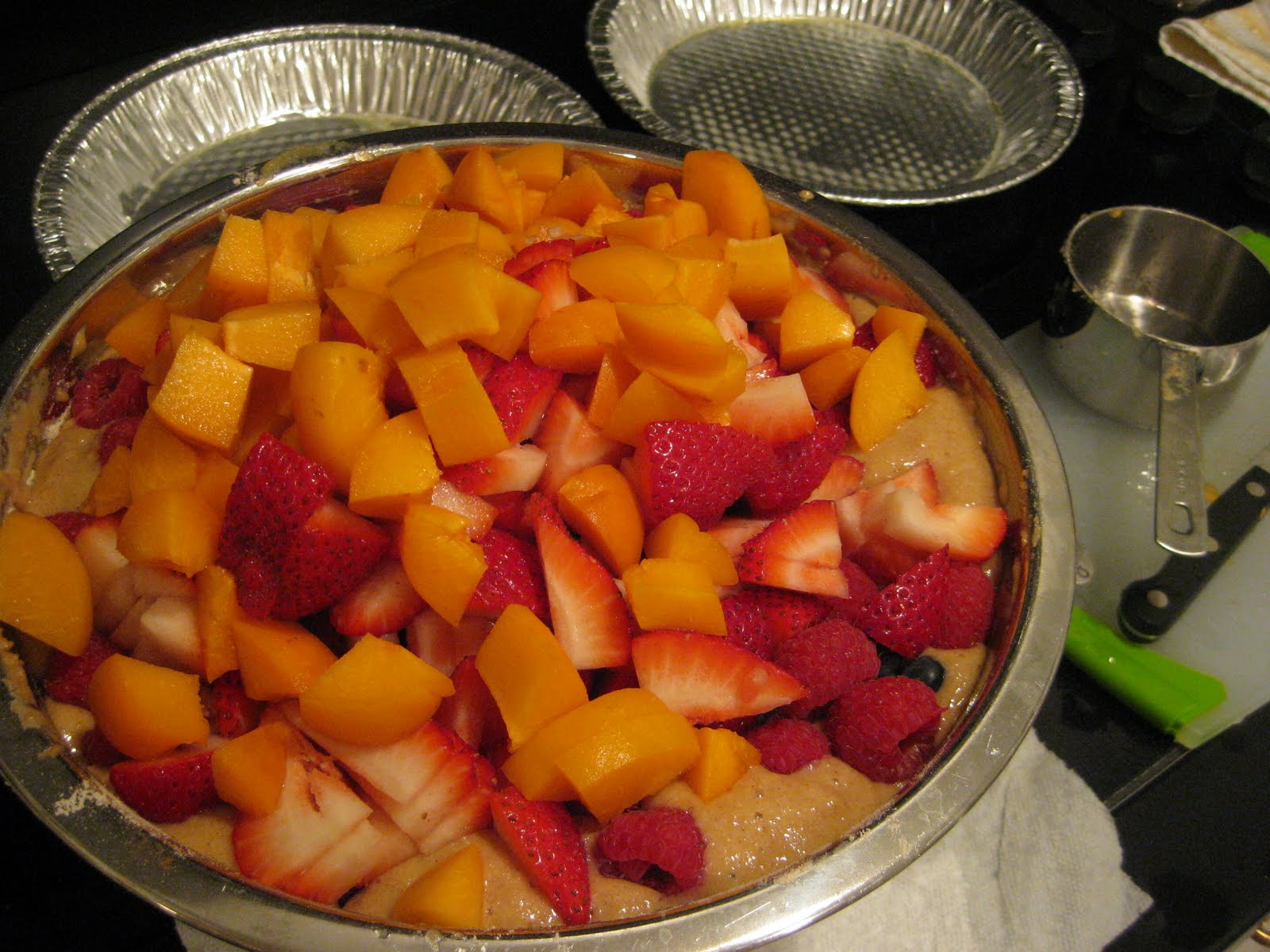 The Full Plate Blog summer fruit buckle (cake)