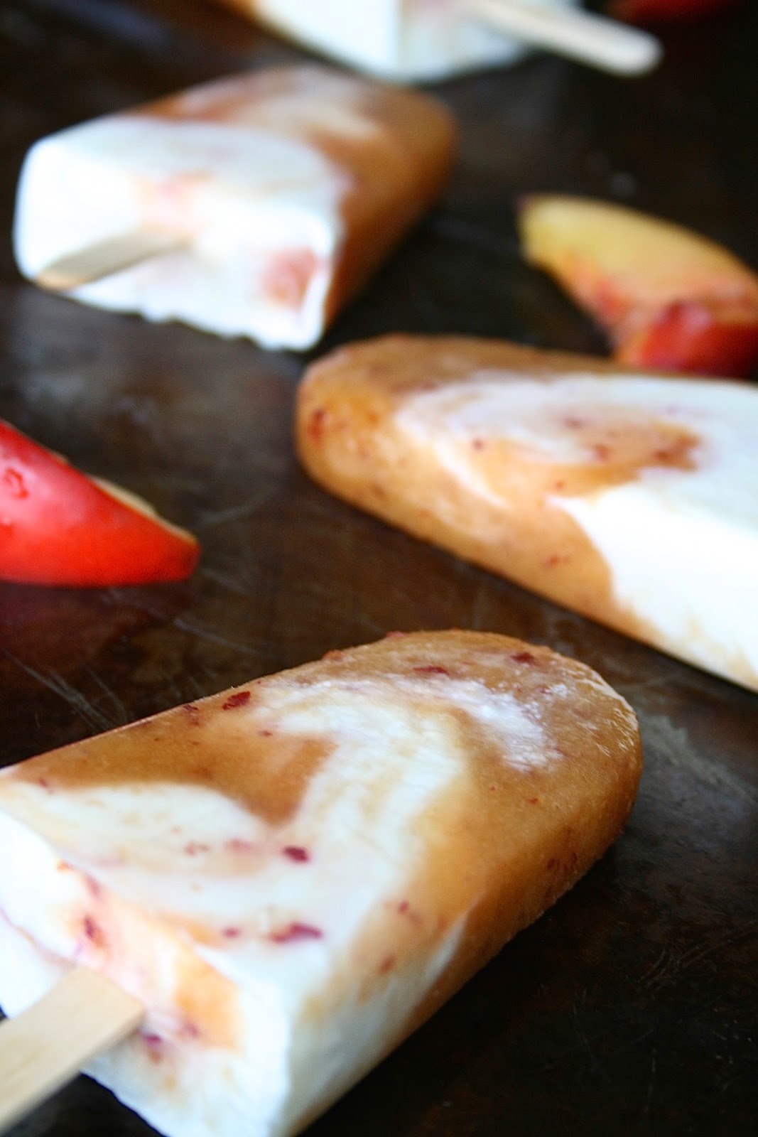 Oregon Transplant Nectarine Yogurt Pops