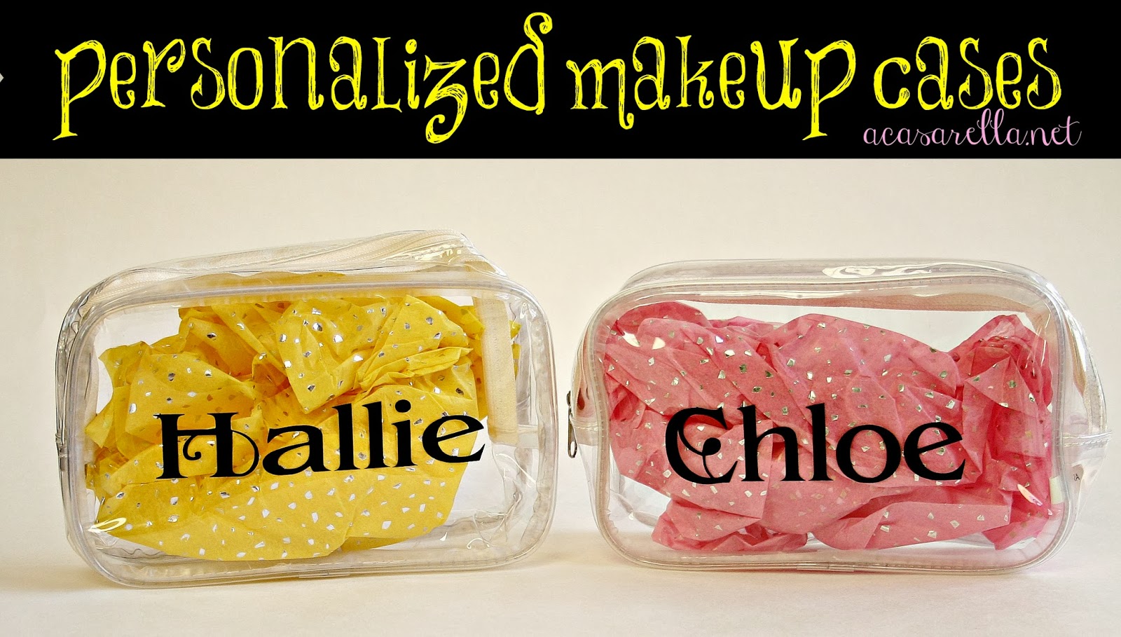 Favor Bags for a Makeup Party 'A Casarella