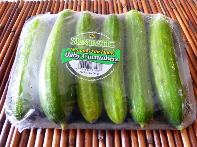 Cookin' Cowgirl Baby Cucumber Greek Salad with Roasted Red Pepper Dressing