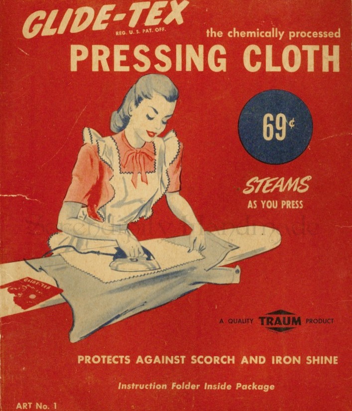 Serendipity Handmade: Fortunate Finds: 1947 Glide-Tex Pressing Cloth  Brochure