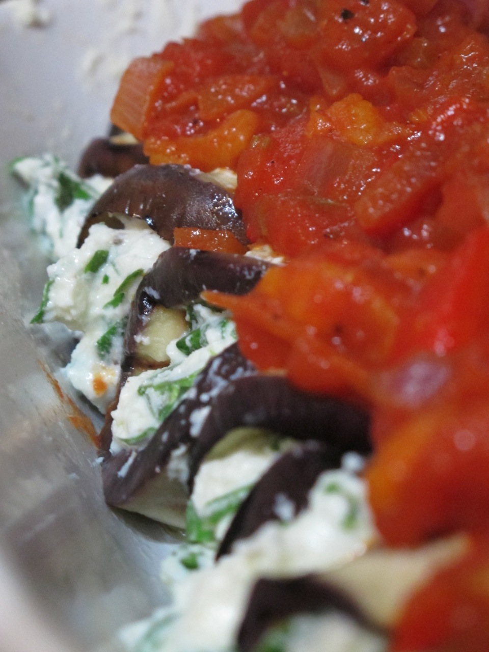 muppys Eggplant and Goats Cheese Involtini