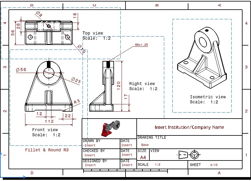 MSH DESiGN House CAD Drawing Belt Tensioner