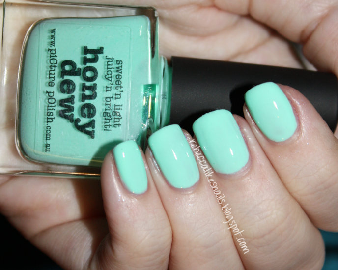 rebecca likes nails: piCture pOlish - Honey Dew