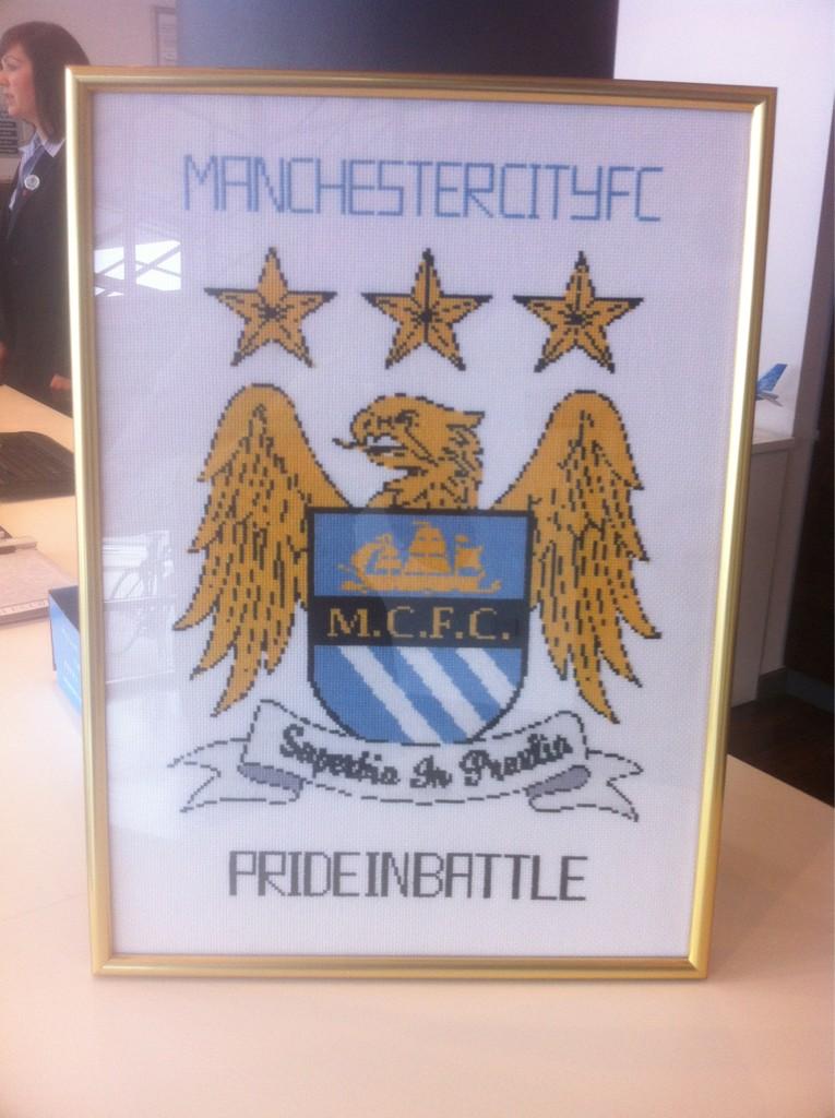 EASY PATTERNS Manchester City crossstitch pattern