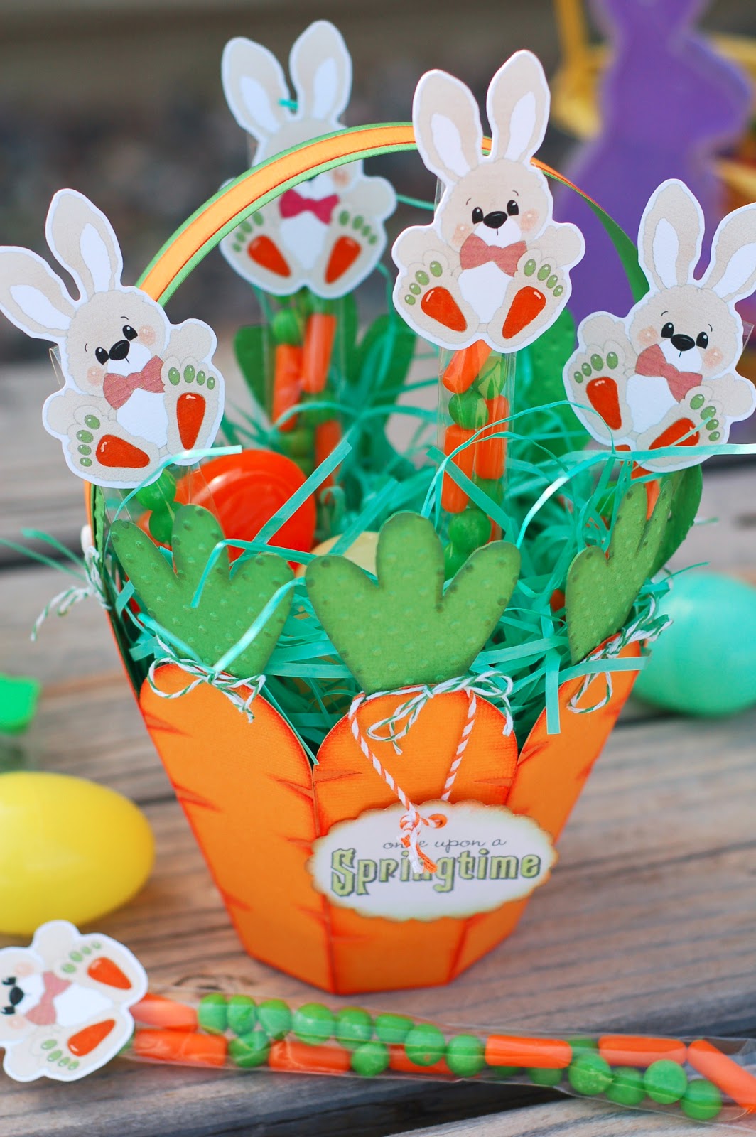 Paper Creations by Kristin Carrot Easter Basket