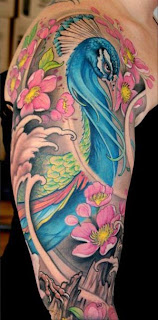 cool peacock tattoo designs