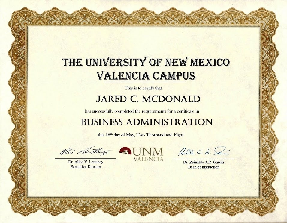 Associate Degree Associates Of Business Administration