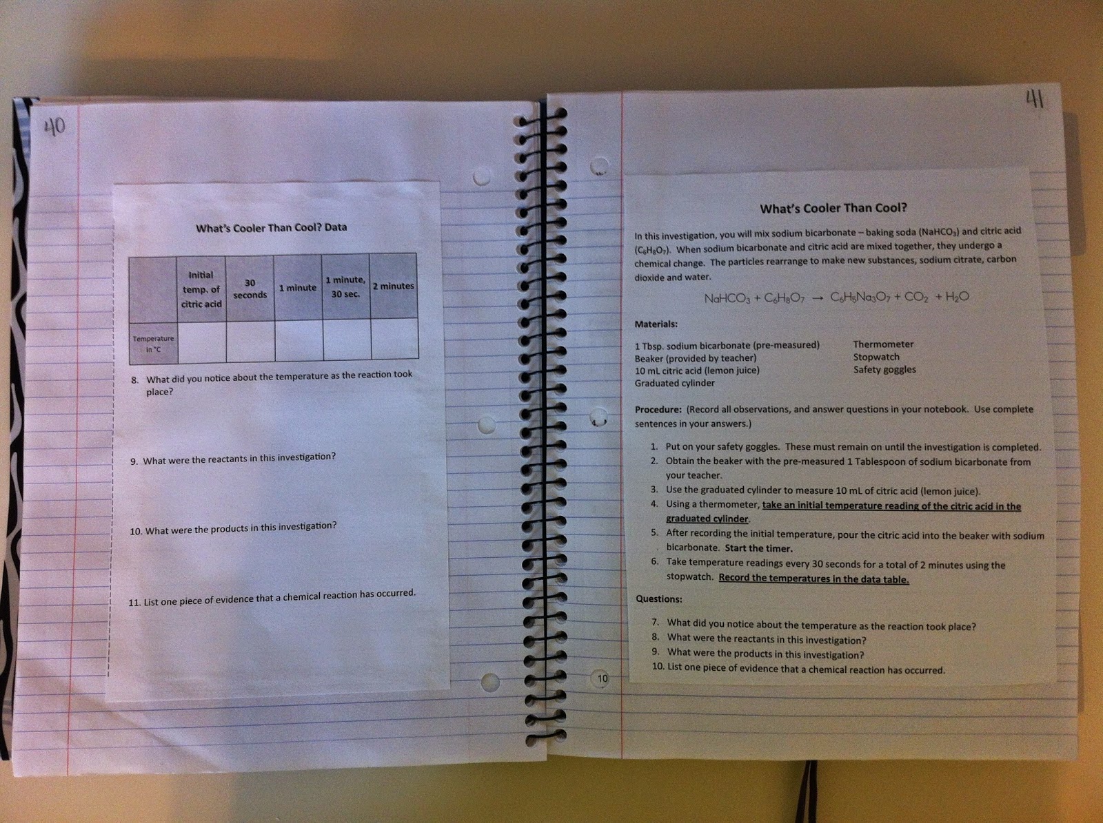 Science Teaching Junkie, Inc. Setting Up Interactive Science Notebooks