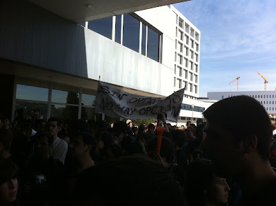 manifestacion urjc, manifestacion universidad