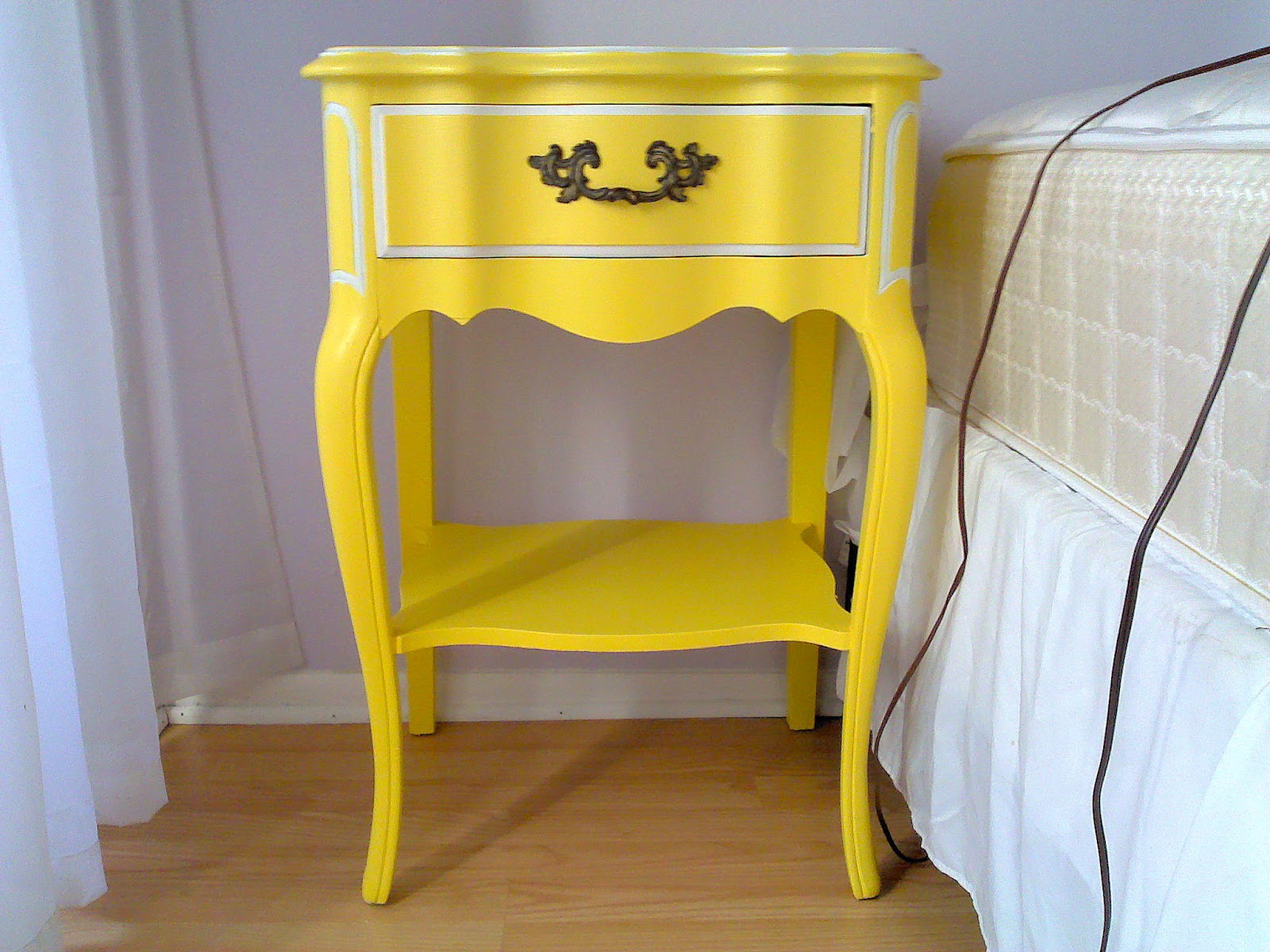 Yellow nightstand Yellow furniture, Yellow painted furniture, Painted