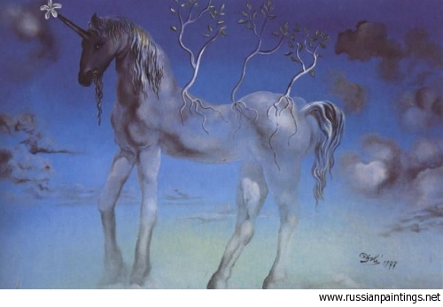 Salvador Dali-The Happy Unicorn