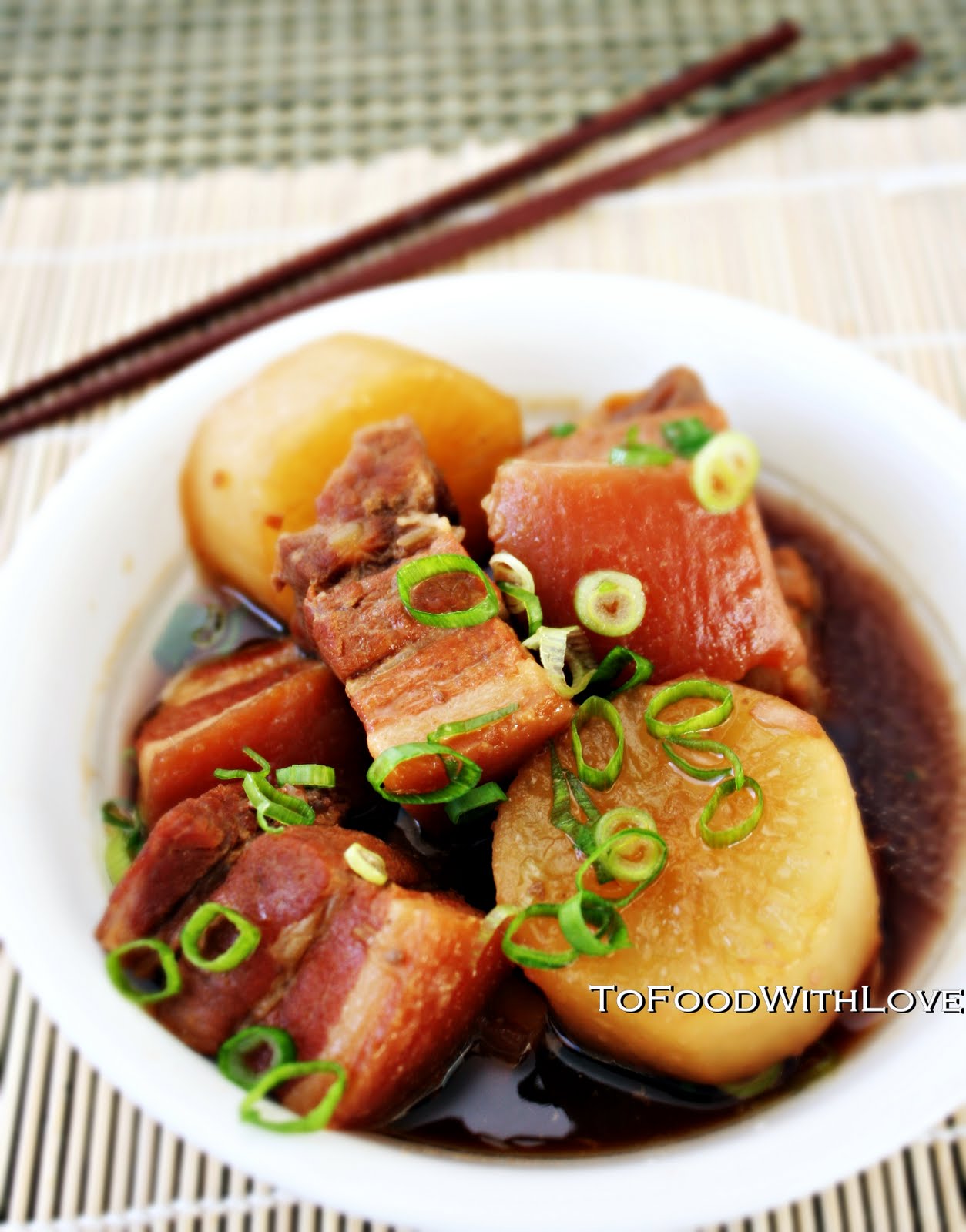 To Food with Love Buta No Kakuni (Japanese Braised Pork Belly)