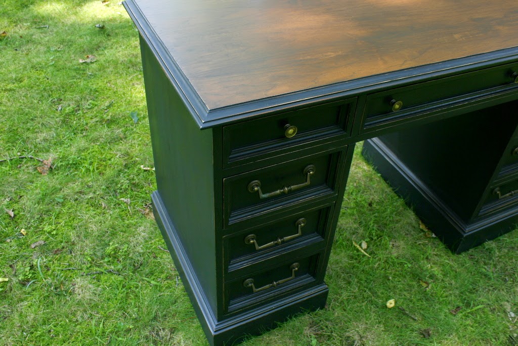 Roots and Wings Furniture Blog No. 89 Vintage Black Desk