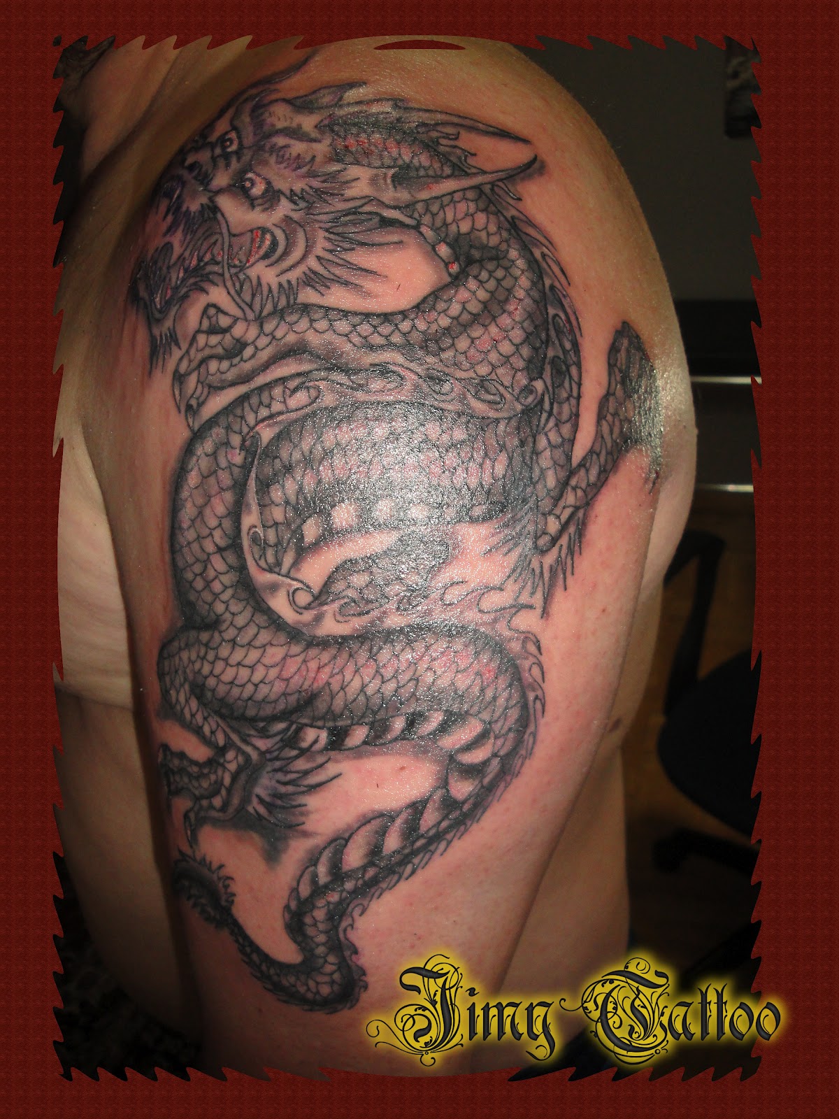 Jimy Tattoo: Dragón - Brazo