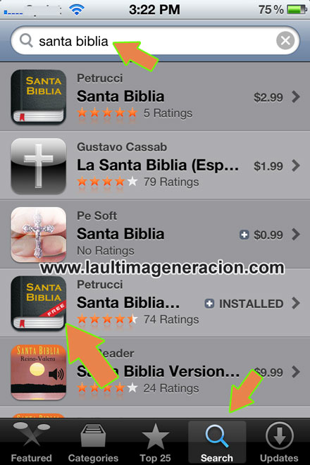 Aplicación Bíblica Biblia para iPad