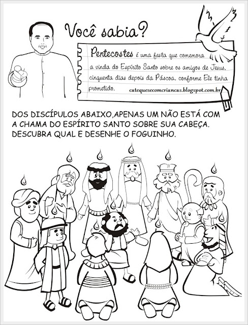 catequese com crianças pentecostes