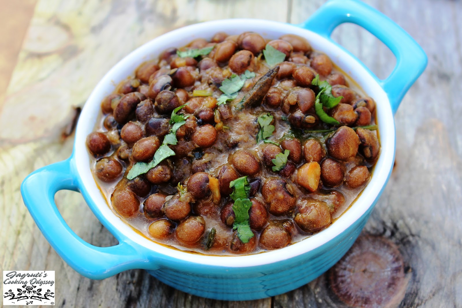 Jagruti's Cooking Odyssey Tuver Gungo or Pigeon Peas Curry Gujarati