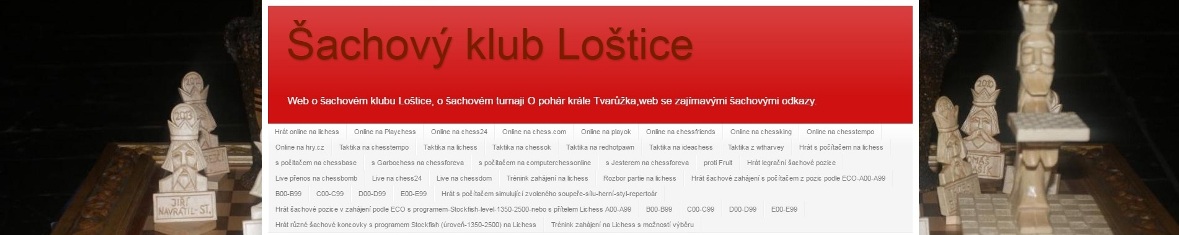 Website chess club Loštice